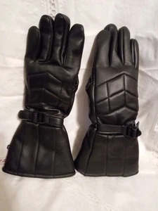 Ladies motorcycle riding gloves vinyl w/fleece lining Size s/m - Picture 1 of 3