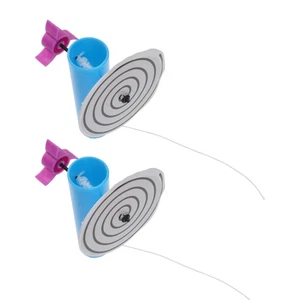 2 Pcs Giocattolo Disco Rotante Bambino Dell'esperimento Scientifico - Photo 1/12