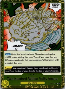 One Piece Two-Hundred Million Volts Amaru Playset 4x R OP05 OP05-115 NM - Picture 1 of 1