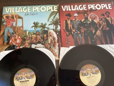 Village People - Go West & Macho Man - 2 LP's - Casablanca NBLP 7144 & NBLP 7096 - Image 1 of 4