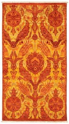 3'0" x 5'7" Hand Knotted Area Rug Traditional Oriental Wool Carpet - Image 1 of 4