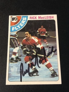 1978-79 Topps Rick MacLeish #125 EXMT AUTO - Picture 1 of 2