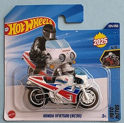 Hot Wheels Honda VFR750R (RC30). New Collectable Toy Model Motorcycle. HW MOTO.