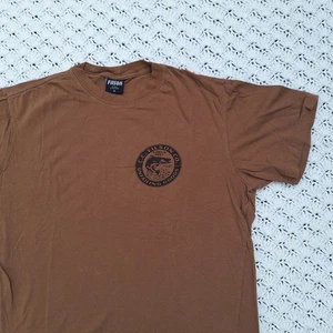 C.C. Filson Unfailing Goods Fish Logo Mens Graphic Short Sleeve T Shirt - Medium - Picture 1 of 7