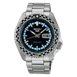 Reloj automático Seiko 5 deportivo para hombre bandera a cuadros edición especial SRPK67K1 - Imagen 1 de 4