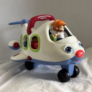 Fisher Price Little People Flugzeug mit Sounds & Licht + 4 Personen funktionstüchtig - Bild 1 von 10