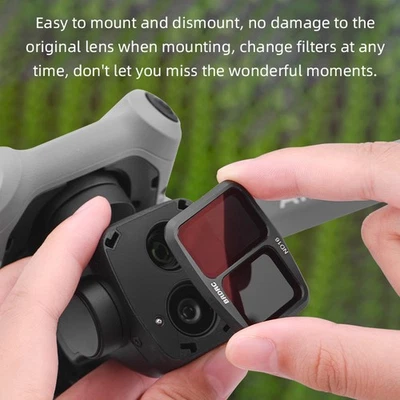 For DJI AIR 3 Drone ND Lens Filter CPL/ND8/16/32 ANT-LIGHT Filter Optical Glass - Image 1 of 4