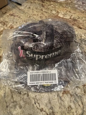 Supreme Breast Cancer Awareness Box Logo New Era Style: True Timber Camo 7 1/2 - Image 1 of 3