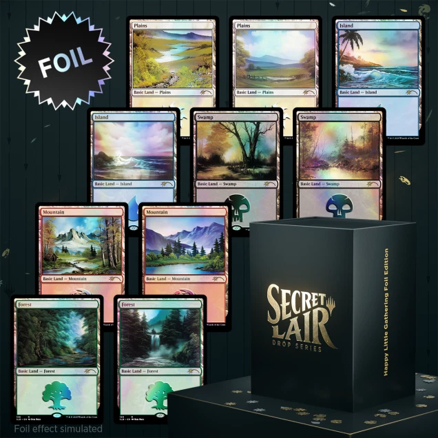 HAPPY LITTLE GATHERING Secret Lair Foil Edition | Factory Sealed | MTG Bob Ross - Image 1 of 1