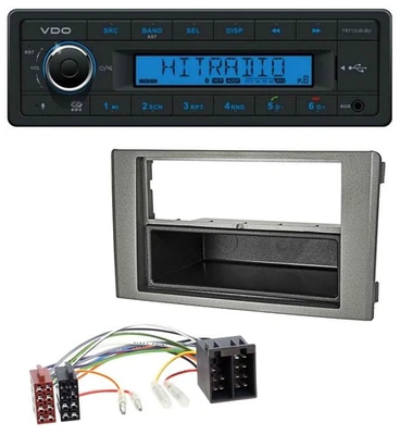 VDO Bluetooth AUX USB MP3 Autoradio für Iveco Daily (06-14) dunkelgrau - Bild 1 von 4