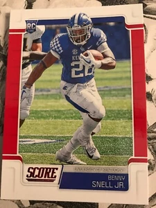 2019 Panini Score Benny Snell Jr Red Parallel Rookie RC #390 Pittsburgh Steelers - Picture 1 of 2