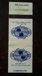Vintage Ken's American Café, Littleton Common, MA Matchbook - Picture 1 of 2