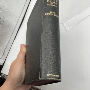 Vintage Holy Bible Illustrated With Concise Helps Maps Oxford - Picture 1 of 5