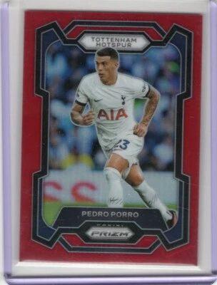 2023-24 Panini Prizm Premier League #132 Pedro Porro Red Prizm /199 - Image 1 of 2