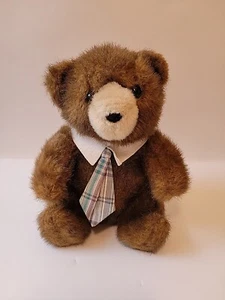 Vintage 1986 Applause braun Plüsch Teddybär mit Krawatte Stofftier - Bild 1 von 11