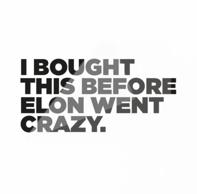 SONS OF BATTERY I BOUGHT THIS BEFORE ELON WENT CRAZY - TESLA Vinylcut Sticker - Schwarz (Matt)