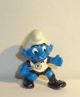 ABWEHR SCHLUMPF Variante Schuhe/Stutzen ohne Weiß FUßBALL SCHLÜMPFE 1988 ORIG.