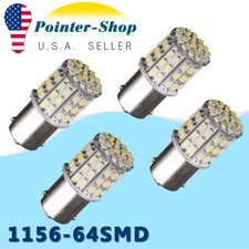 4 X Super White 64 Smd Led 1156 1141 1003 Rv Camper Trailer Interior Light Bulb