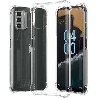 Clear Shockproof TPU Case+Screen Protector For Nokia XR21 C300 C110 G400 G42 5G  - Image 1 of 4