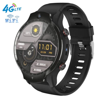 Business Men Smart Watch Android Wifi 4G Activity Tracker Wristwatch Dual Camera - Image 1 of 4