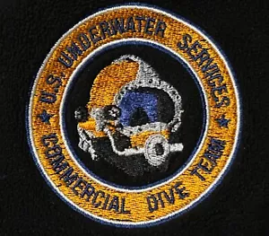 Underwater Services Commercial Dive team Fullzip fleece Medium original - Picture 1 of 5