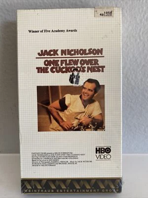One Flew Over the Cuckoo's Nest Sealed VHS HBO Video Watermark RARE 1975 - Image 1 of 4