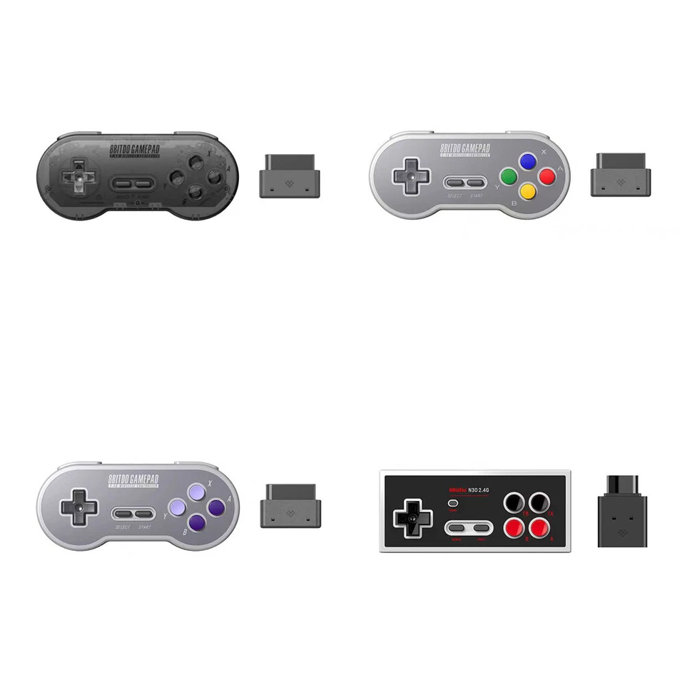 8bitdo Eight Seat Hall SF30 SN30 N30 Gamepad Game Controller for SNES/SFC/NEC - Image 1 of 4