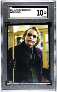 2008 DC/WB The Dark Knight JOKER SGC 10 Gem Mint Pop 2 Heath Ledger Rookie #45