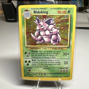 Pokémon TCG Nidoking Base Set 11/102 Holo Unlimited Holo Rare - Bild 1 von 4