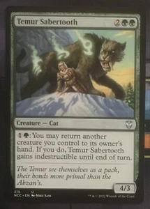 Temur Sabertooth Streets of New Capenna Commander MTG Magic Gathering - Bild 1 von 1