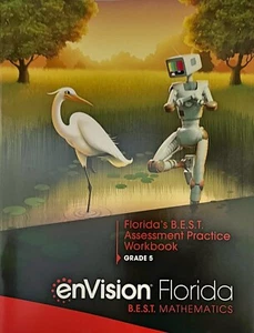 Grade 5 Envision Math Florida B.E.S.T. Assessment Practice Workbook BEST 2023 - Picture 1 of 1