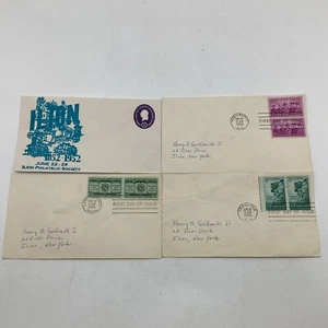 (4)1950’s Assorted Postal Card & Envelope 3¢ Denominative Stamps First Day Issue - Picture 1 of 5
