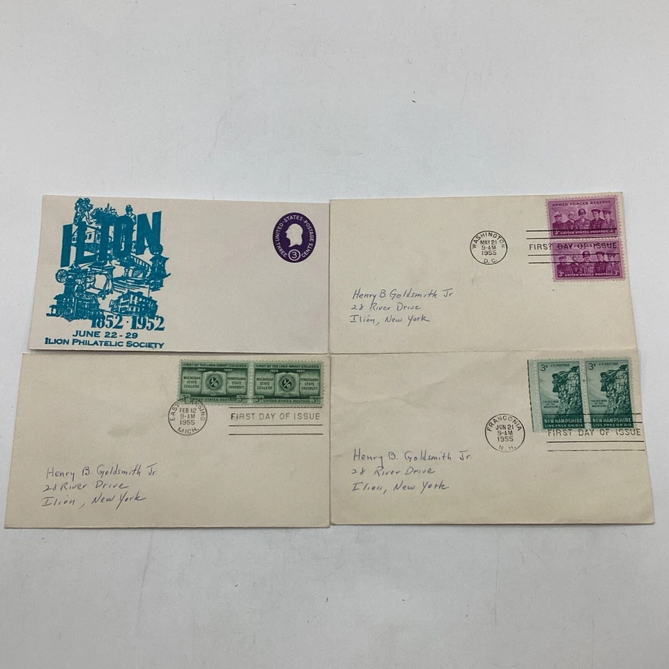 (4)1950’s Assorted Postal Card & Envelope 3¢ Denominative Stamps First Day Issue - Image 1 of 4