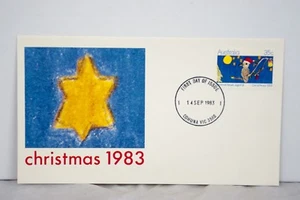 Estampilla australiana de Navidad 1983 sobre el primer día de la FDC - Imagen 1 de 5