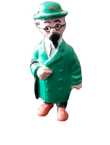 Tintin 1984 PROFESSOR CALCULUS 3.25" PVC Figure Import Item Comics Spain Herge Cover