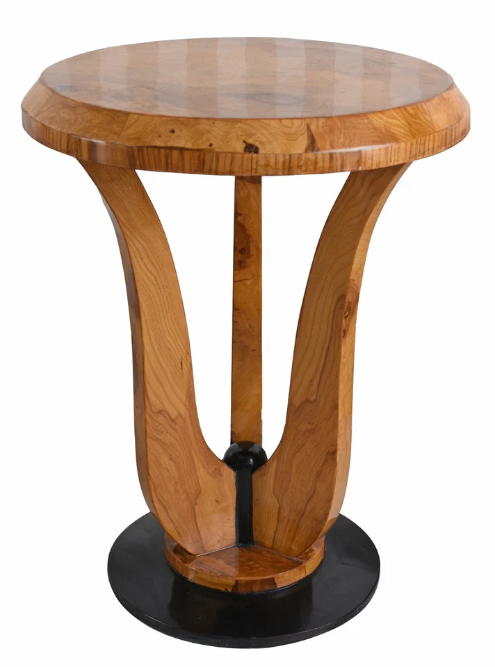 Mesa de té antigua mesa auxiliar barroca mesa de centro de madera de raíz mesa barroca Foto 1 de 4