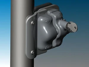 Frameless Glass Gate Latch for Round Post - Picture 1 of 4