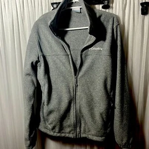 Columbia gray fleece zippered jacket size M - Picture 1 of 2