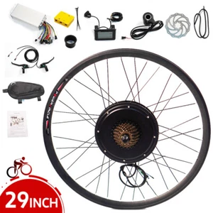 PORIYA Ebike Conversion Kit 48V 1500W Motor 29inch Electric Bike Rear Wheel - Picture 1 of 17