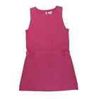 Crewcuts Sleeveless Button Cotton Knit Dress Pink Girl's Large 
