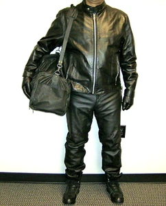 Kookie San Francisco Men's Leather Pants size 30 - No Knee Seams - Picture 1 of 11