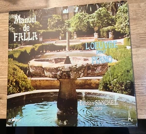 LP 33 tours Manuel de FALLA Esteban Sanchez l'oeuvre pour piano Ensayo AZ - Picture 1 of 2
