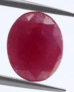 RUBÍ ROJO ROSADO NATURAL 6,11 CT ÁFRICA SIN CALOR SUELTO OVALADO 13x9 mm PIEDRA PRECIOSA - Imagen 1 de 11