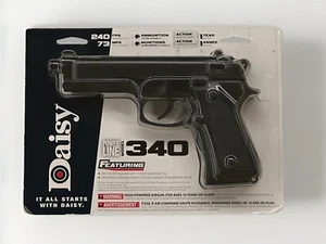 Daisy Model 340 Powerline Spring Air .177 Caliber 200 Shot BB Air Pistol, Black - Picture 1 of 3