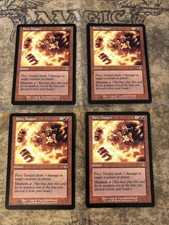 Magic the Gathering Torment Fiery Temper x 4 NM