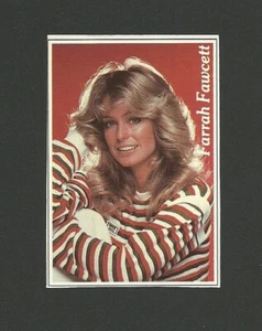 Charlie's Angels Farrah Fawcett 1980 Sticker Card Italy - Picture 1 of 1