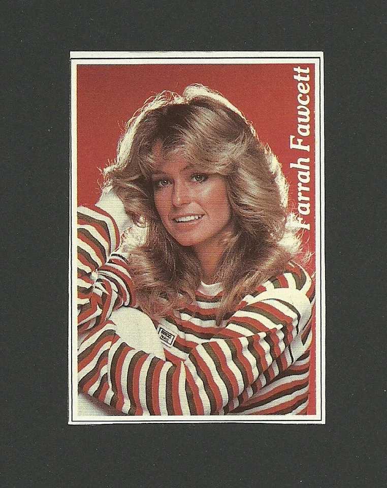 Charlie's Angels Farrah Fawcett 1980 Sticker Card Italy - Image 1 of 1