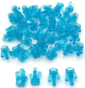 Lego 50 New Trans-Light Blue Rocks 1 x 1 Crystals 5 Point Parts - Picture 1 of 1