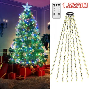 1.5/2/3M Outdoor Garden Decor String Light Waterproof Christmas Tree Lights - Picture 1 of 19