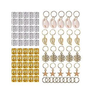 80Pcs Hair Jewelry Braid Ring Cuff Decor Pendants Dreadlocks Beads Accessories d - Picture 1 of 12